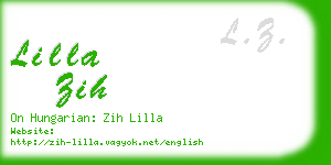 lilla zih business card
